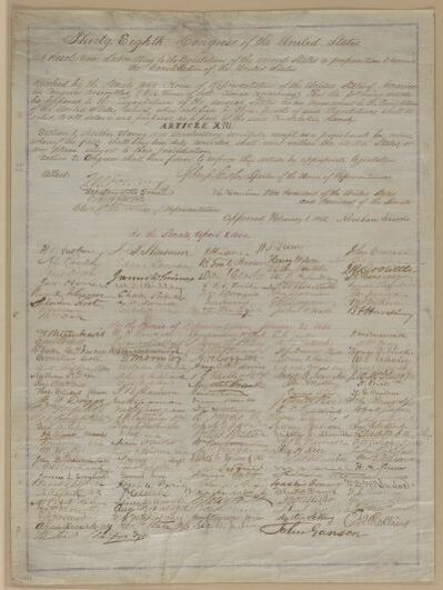 13th Amendment - Library of Congress
